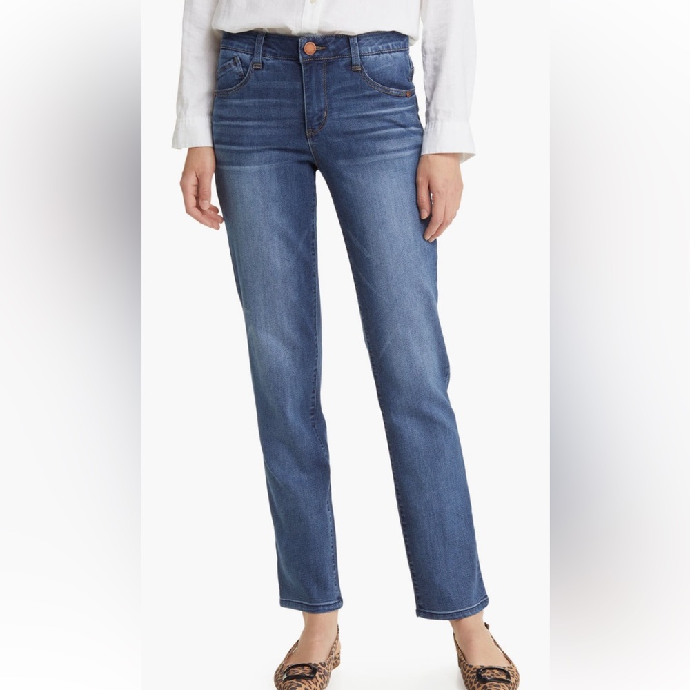 Wit & Wisdom Ab- Solution Straight Leg Women's Blue Jeans Petite Length